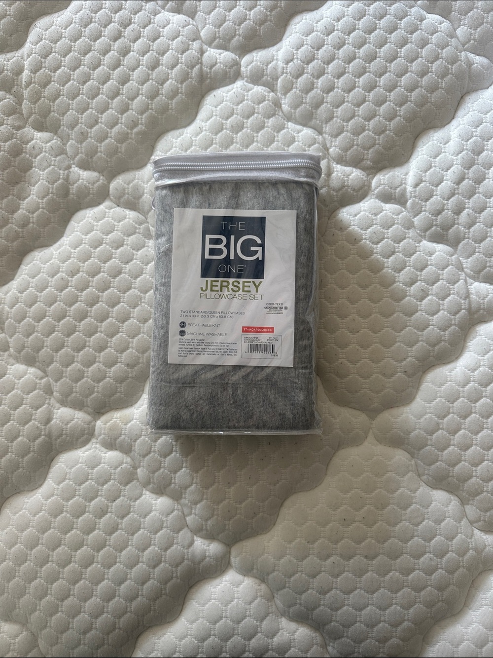 The Big One Jersey Pillowcase Set - Gray
